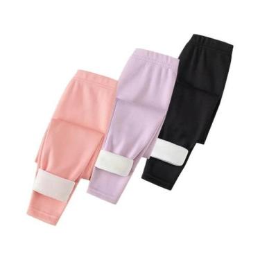 Imagem de Conjunto De Leggings De Fleece Quentes E Grossas Para Meninos E Menina