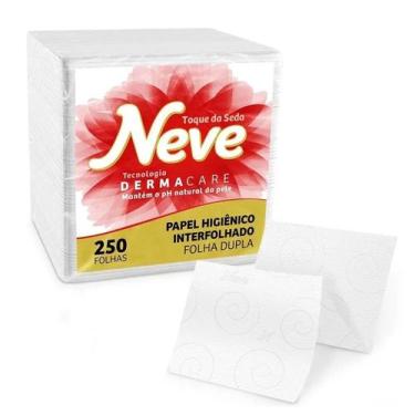 Imagem de Papel higienico neve cai cai interfolhado folha dupla c/6000