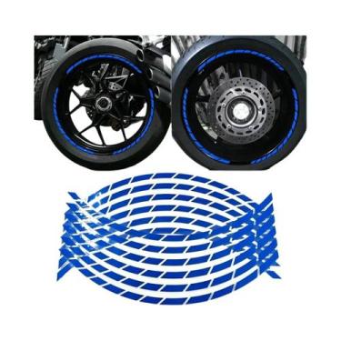 Imagem de Adesivos De Vinil Para Rodas De Motocicleta De 17 E 18 Polegadas Para 