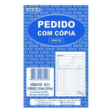 Imagem de GUIA COMERCIAL PEDIDO 1/18 2 VIAS 155 x 215mm AZUL 6120 S.D