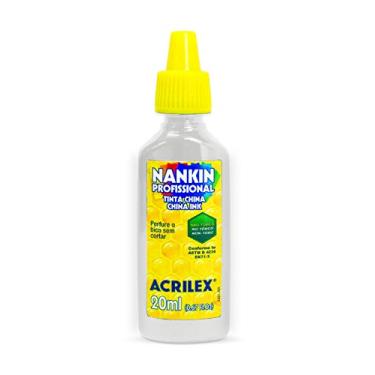 Imagem de Tinta Nankin 20 ml Acrilex Avulso Branco 519