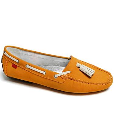 Imagem de Mocassim feminino Marc Joseph New York com estilo de direção, Cheddar Nubuck, 5.5