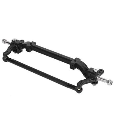 Imagem de VGEBY Eixo frontal para volante de liga de alumínio eixo frontal para caminhão trator de controle remoto Tamiya 1/14 (preto)