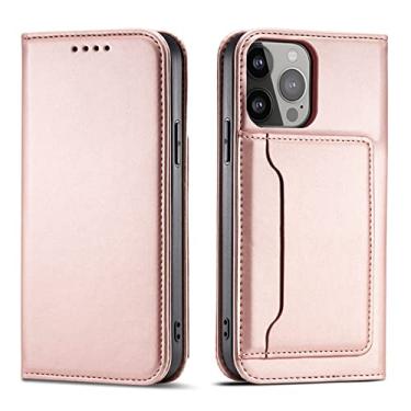 Imagem de Capa flip para Samsung Galaxy S22/S22plus/S22ultra, couro PU feminino masculino para porta-cartão de crédito carteira dobrável fecho magnético protetor com suporte, rosa, S22Ultra 6.8