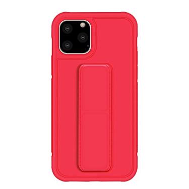 Imagem de Suporte de telefone magnético para Samsung Galaxy S21 Ultra S20 FE S10 Plus Note 20 S 10 A42 A51 A71 Capa de pulseira de couro vermelha, para Samsung M51
