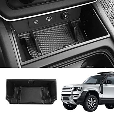 Imagem de Bomely Bandeja organizadora de console central compatível com Land Rover Defender 2020-2024 Land Rover Defender 90 110 130 (caixa de armazenamento para console central)