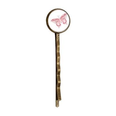 Imagem de Rosa Borboleta Pipa Art Déco Presente Moda Retrô Metal Cabelos Grampo Grampo Headwear