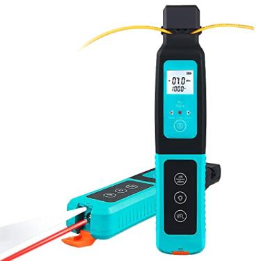 Imagem de Qudai Dispositivo de identificação de sinal de fibra óptica com fonte de luz vermelha de 10mw LED luz 3 frequências de sinal indicação de direção
