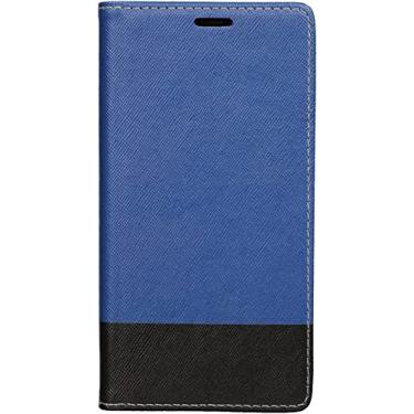 Imagem de CYSUE Capa para iPhone 13/13 Mini/13 Pro/13 Pro Max, capa protetora flip carteira de couro PU premium com fecho magnético slots de cartão suporte (cor: azul, tamanho: 13 mini 5,4 polegadas)