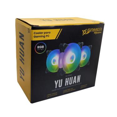 Imagem de Kit C/ 3 Ventoinha 120Mm Rgb Maxxtro Yh-S