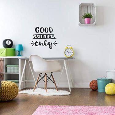 Imagem de Adesivo De Parede frase good vibes 50cm x 50cm