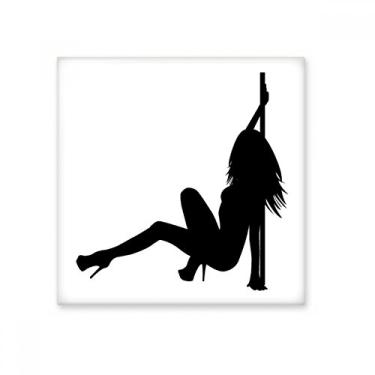 Imagem de Decalque brilhante para dançarino de cachimbo de dança, azulejo de cerâmica brilhante