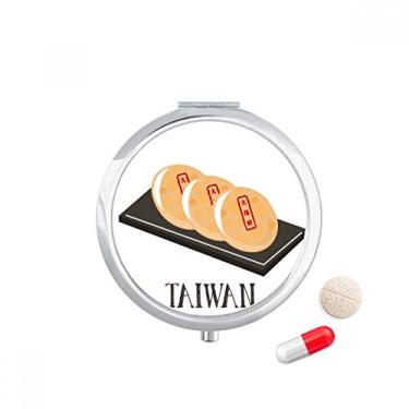 Imagem de Porta-comprimidos de viagem de Taiwan Snake Sun Cake Caixa de armazenamento de medicamentos Dispensador de recipiente