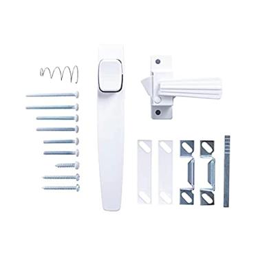 Imagem de Wright Products - Tela suspensa e maçaneta de porta Storm, alça de trava de substituição para portas de tela e tempestade, tecnologia sem bloqueio, fácil instalação, design moderno (transitório