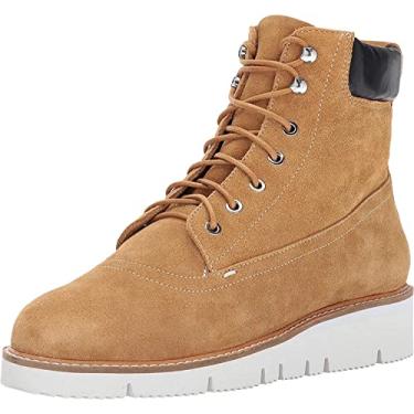 Imagem de Shellys London Botas Erin Tan Suede Cadarço Plataforma Plataforma Combate Construção, Bronzeado, 6