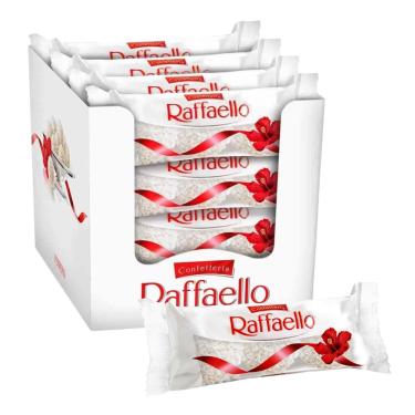 Imagem de Chocolate Bombons Raffaello Ferrero 1 Caixa de 16 Unidades