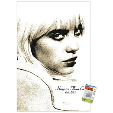 Imagem de Billie Eilish - Happier Than Ever Wall Poster with Pushpins