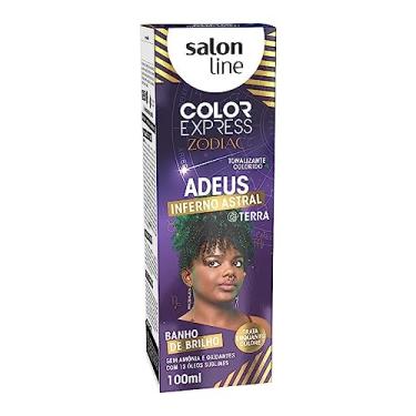 Imagem de Salon Line, Kit Color Express Zodiac, Verde Jade, Adeus Inferno Astral, Não Vegano - Para Todos os Tipos de Cabelos, 100 ml