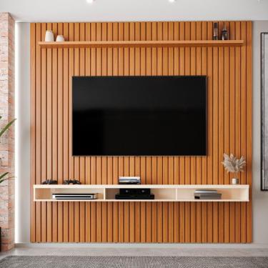 Imagem de Painel Ripado para TV Até 75 Polegadas Intense com Nicho 229cm