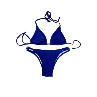 Imagem de Biquíni Cortininha Rendado Com Calcinha Com 2 Tiras