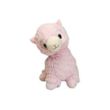 Imagem de Warmies Lhama rosa aconchegante pelúcia quente lavanda perfumado bicho de pelúcia