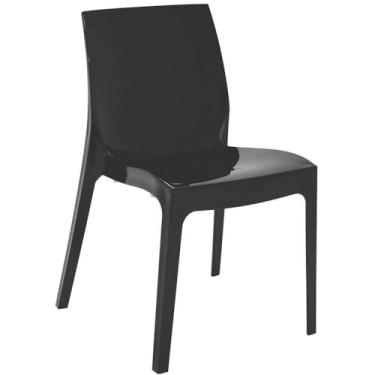 Imagem de Cadeira Tramontina Alice Brilho Summa em Polipropileno Preto