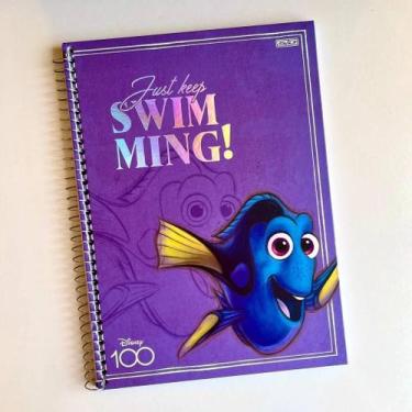 Imagem de Caderno Universitário Disney 100 Anos 10 Matérias 160 Folhas - São Dom