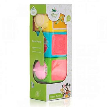 Imagem de Blocos Disney, Dican, Azul/Amarelo, Pequeno