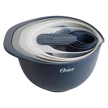 Imagem de Oster Conjunto de ferramentas de plástico para assar tudo em um com 12 peças em azul