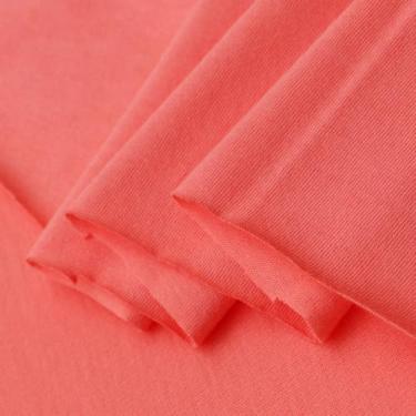 Imagem de Verão algodão malha tecido liso roupas bebê BJD camiseta manga curta moletom fino (7 vermelho, 2 jardas pré-cortado)