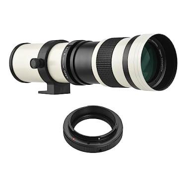Imagem de Câmera MF Super Telefoto Zoom Lente F/8.3-16 420-800mm T Mount com Anel Adaptador Universal 1/4 Thread Substituição para Câmeras Canon EF-Mount EOS 80D 77D 70D 60D 60Da 50D 7D 6D 5D T7i T7s T6s T6i