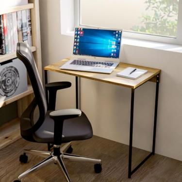 Imagem de Escrivaninha Mesa para Cadernos Computador Notebook Impressora Escritorio Quarto de Estudo Estilo Industrial (Corazzi)