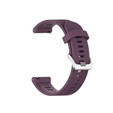 Imagem de Estilo no Pulso, Pulseira 20mm compatível com Garmin Forerunner 645 ou 645 Music cor:Roxa