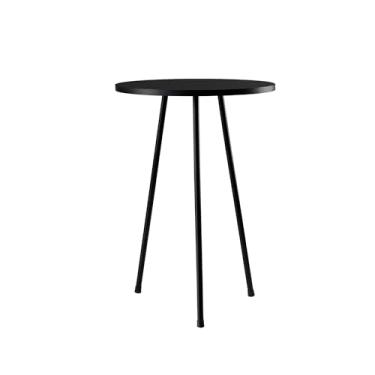 Imagem de Mesa Lateral redonda para sala escritorio quarto recepção em aço estilo industrial (1, 60 cm Altura)