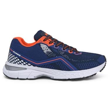 Imagem de Tênis Esportivo Masculino Para Treinar Academia Corrida Gel Olimp Original (Marinho-Laranja, BR, Adulto, Numérico, 43)