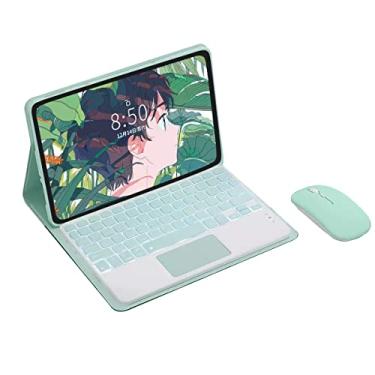 Imagem de Capa teclado for Radmi Pad SE 11 polegadas Teclado Bluetooth retroiluminado colorido com touchpad, mouse Bluetooth,Verde