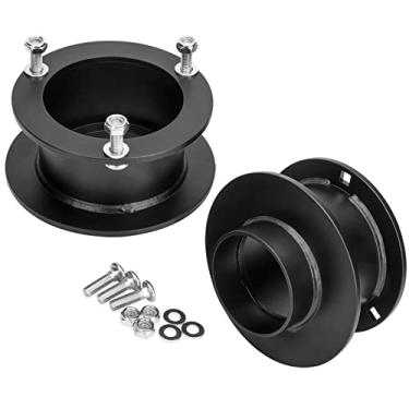 Imagem de Kits de elevação de nível frontal de 3 polegadas para 4WD Dodge Ram 1500 1994-2001, 1994-2013 Ram 2500, 1994-2012 Ram 3500, (conjunto de 2) espaçadores de estrutura de aço sólido de 3 polegadas para 4x4 BR/BE/DR/DH/DS/DJ Pick Up