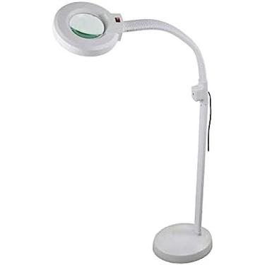 Imagem de Lupas, lupa com luzes LED Mesa de chão 360 ° Rotação de lâmpada de luz ajustável Super alta clareza Leve Fácil de controlar 8x Degeneração macular Leitura Baixa visão