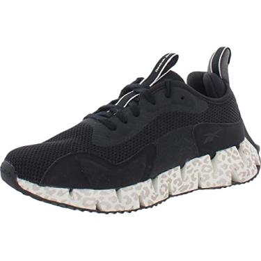 Imagem de Reebok Tênis feminino Zig Dynamica, Preto/ouro rosa/giz, 36