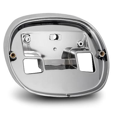 Imagem de True Mods Chrome Harley Davidson Substituição da placa de base da luz traseira [Peça # 68296-99A] Suporte de base de luz traseira de freio para 2000+ Sportster Dyna Road King Electra Glide Heritage