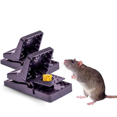 Imagem de Kit 2 Ratoeira Boca De Jacaré Captura De Ratos Reutilizável Domésticos