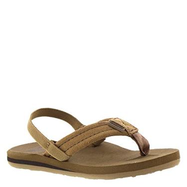 Imagem de Chinelo infantil de camur a Quiksilver Carver (infantil), Tan - Solid, 4 Toddler