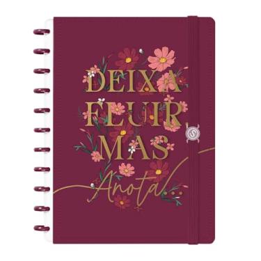 Imagem de Caderno de Disco Inteligente G Opulence Deixa Fluir Marsala