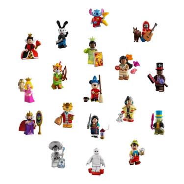 Imagem de Kit 18 Bonecos Stitch Mickey Miguel Mulan Pinoquio Blocos De Montar