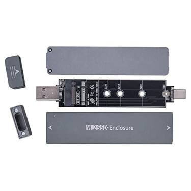 Imagem de chenyang Adaptador CY M.2 para USB, NVME M-Key M.2 NGFF SATA SSD para USB 3.0 Tipo A e Tipo C Combo PCBA Capa 2280/2230/2242 mm Adaptador RTL9210B Chipset