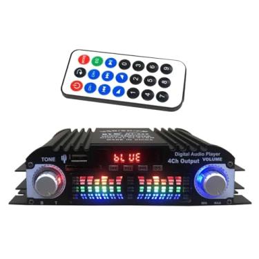 Imagem de Placa de amplificador de áudio, amplificador digital HiFi Bluetooth, potência de áudio, classe D, para alto-falante de áudio estéreo marítimo, 40 W x 4, 4 canais