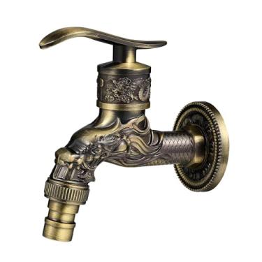 Imagem de Torneira De Água Clássica. Torneira De Água Vintage Água Para Lavar Roupa Tap De Máquina De Lavar Roupa Torneiras Torneira Montada Na Parede Tap De Banheira Alça Única Antiguidade