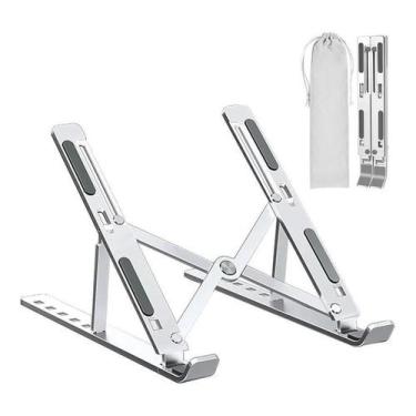 Imagem de Suporte Notebook Laptop Alumínio Ajustável 6 Ângulos - Shopbr