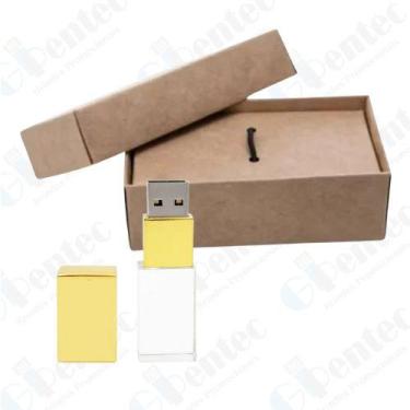 Imagem de Kit Caixinha + Pen Drive Vidro Personalizado (REF-KT5) - Gipentec, Dou