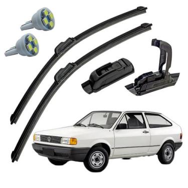 Imagem de Palheta Limpador Parabrisa VW Gol 1980 A 1994 + Pingo T10 - Tiger Auto
